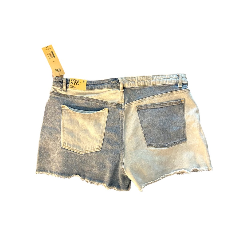 NWT Two Toned Jean Shorts - Picture 2 of 5
